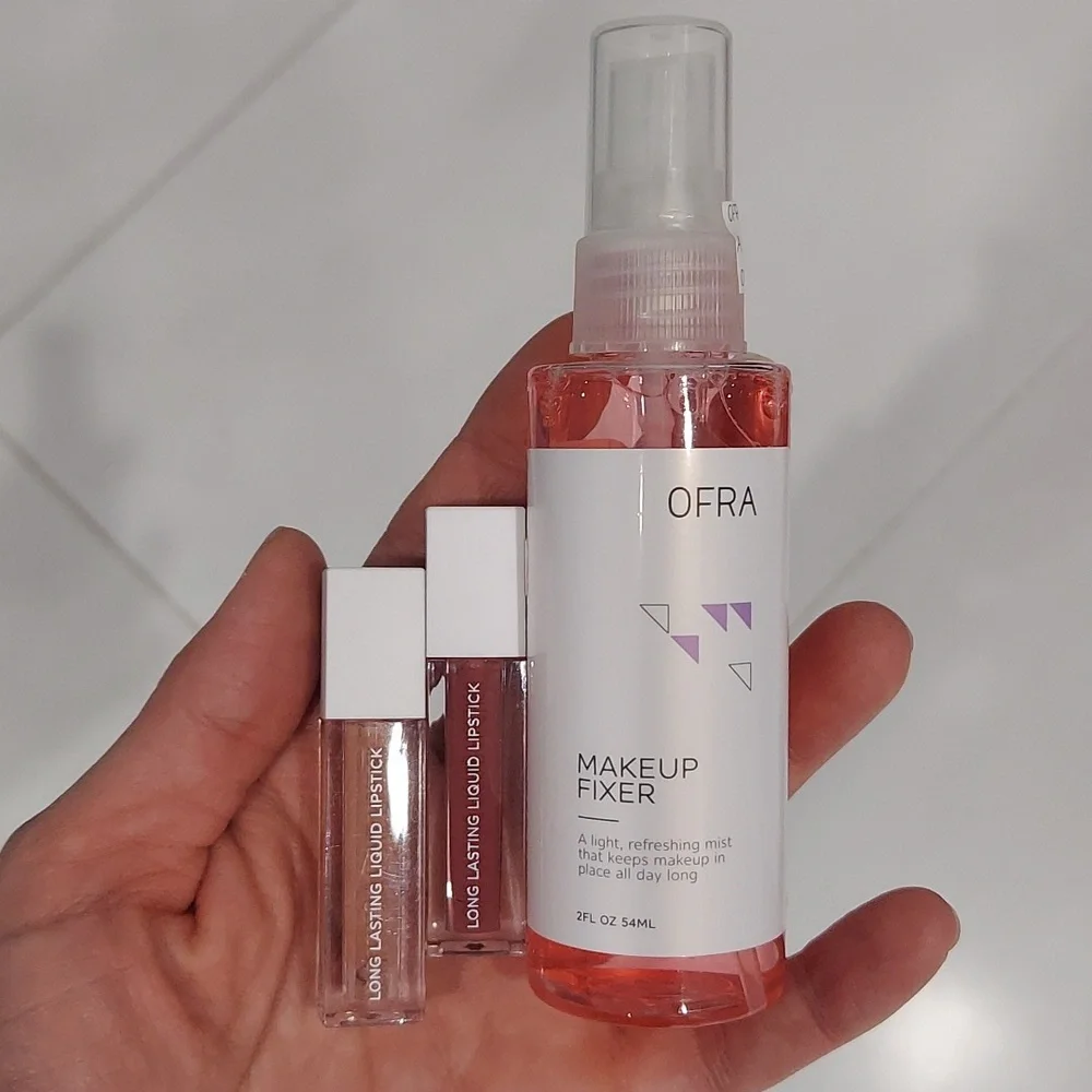 Mini OFRA Setting Spray and Lipsticks